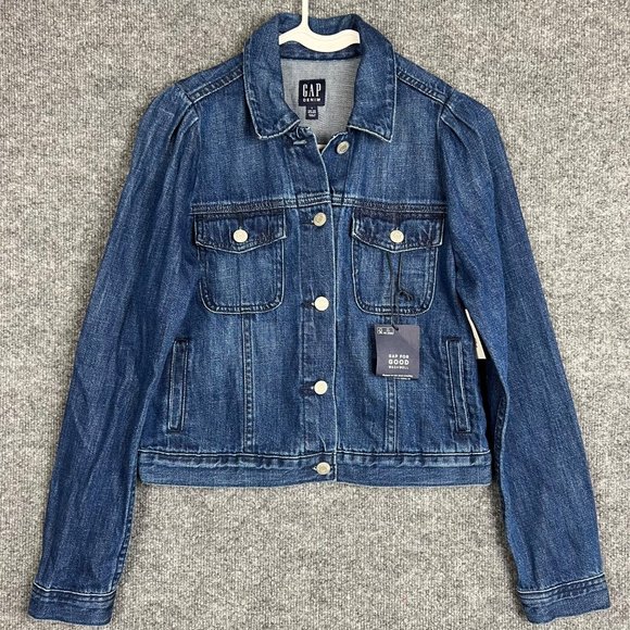 GAP Jackets & Blazers - NWT NEW $90 GAP Women's Denim Jean Jacket Blue Size Small